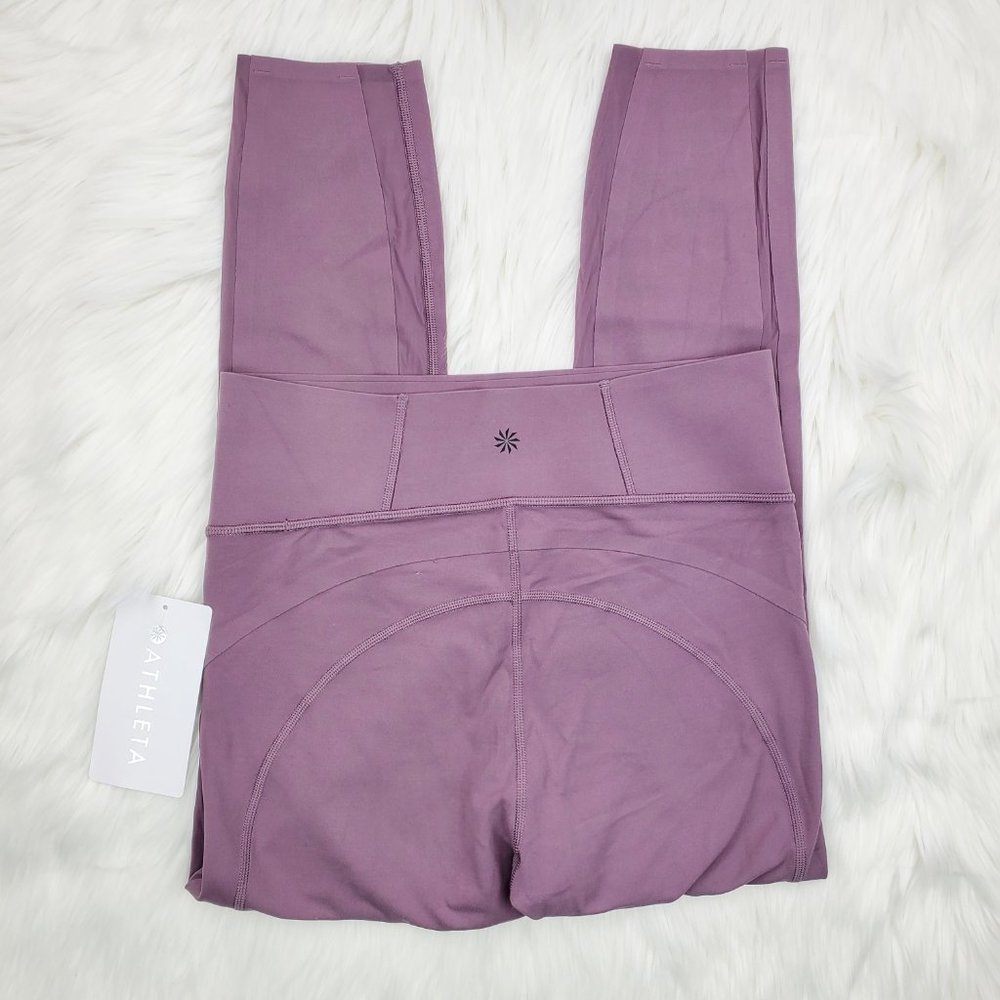NWOT Athleta Purple Formation Mesh 7/8 Leggings - Picture 7 of 9